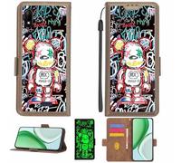 Aroepurt Coque Compatible pour Wiko Y61 Coque Étui Housse Case Support [avec Film Protecteur HD d'une dureté de 9H] [Blocage RFID][Effet Lumineux Sombre] LPT-MXX