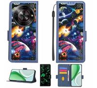 Aroepurt Coque Compatible pour Zte Nubia Blade A75 Coque Étui Housse Case Support [avec Film Protecteur HD d'une dureté de 9H] [Blocage RFID][Effet Lumineux Sombre] LPT-XQ