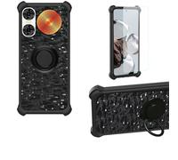 Aroepurt Coque Compatible pour ZTE Nubia Music Pro Z2460 Coque Étui [avec Trempé 9H Protection D'écran] Case Support de Bague PC + Silicone TZZH-HEI