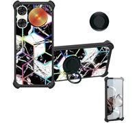 Aroepurt Coque Compatible pour ZTE Nubia Music Pro Z2460 Coque Étui [avec Trempé 9H Protection D'écran] Case Support de Bague PC + Silicone IMDH-HS