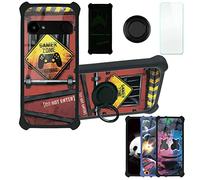 Aroepurt Coque pour Doro 8035 Coque Compatible avec Doro 8035 Coque Étui [avec Trempé 9H Protection D'écran] Case Support de Bague PC + Silicone YGH-JGP