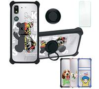 Aroepurt Coque pour Doro 8050 Coque Compatible avec Doro 8050 Coque Étui [avec Trempé 9H Protection D'écran] Case Support de Bague PC + Silicone DYH-CGZ