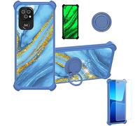 Aroepurt Coque pour Doro 8220 Coque Compatible avec Doro 8220 Coque Étui [avec Trempé 9H Protection D'écran] Case Support PC + Silicone JSL-LDL