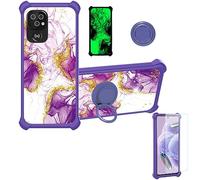 Aroepurt Coque pour Doro 8220 Coque Compatible avec Doro 8220 Coque Étui [avec Trempé 9H Protection D'écran] Case Support PC + Silicone JSZ-ZDL