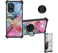 Aroepurt Coque pour Doro 8220 Coque Compatible avec Doro 8220 Coque Étui [avec Trempé 9H Protection D'écran] Case Support PC + Silicone IMDH-WSS