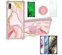 Aroepurt Coque pour ESSENTIELB HEYou 20+Plus Coque Compatible avec ESSENTIELB HEYou 20+Plus Coque Étui [avec Trempé 9H Protection D'écran] Case Support de Bague PC + Silicone JSF-FDL