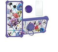 Aroepurt Coque pour Fairphone 3 Coque Compatible avec Fairphone 3 Coque Étui [avec Trempé 9H Protection D'écran] Case Support de Bague PC + Silicone IMDZ-HUA156