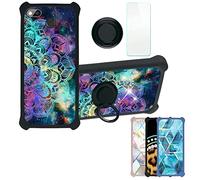 Aroepurt Coque pour Fairphone 3+Plus Coque Compatible avec Fairphone 3+Plus Coque Étui [avec Trempé 9H Protection D'écran] Case Support de Bague PC + Silicone IMDH-HTT