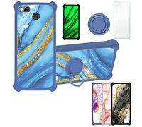 Aroepurt Coque pour Fairphone 3+Plus Coque Compatible avec Fairphone 3+Plus Coque Étui [avec Trempé 9H Protection D'écran] Case Support de Bague PC + Silicone JSL-LDL