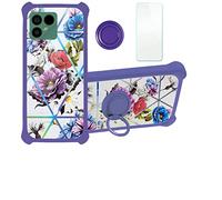 Aroepurt Coque pour Fairphone 4 Fairphone4 5G Coque Compatible avec Fairphone 4 Fairphone4 5G Coque Étui [avec Trempé 9H Protection D'écran] Case Support de Bague PC + Silicone IMDZ-HUA158