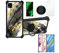Aroepurt Coque pour Konrow Sweet 5 Compatible avec Étui [avec Trempé 9H Protection D'écran] Case Support de Bague PC + Silicone JSH-HDL
