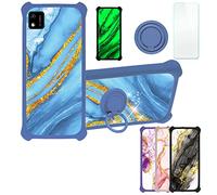 Aroepurt Coque pour Konrow Sweet 5 - Coque Compatible avec Konrow Sweet 5 - Étui avec Protection D'écran Trempé 9H - Case Support de Bague PC + Silicone JSL-LDL