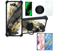 Aroepurt Coque pour Logicom Le Swipe Coque Compatible avec Logicom Le Swipe Coque Étui [avec Trempé 9H Protection D'écran] Case Support de Bague PC + Silicone JSH-HDL