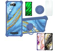 Aroepurt Coque pour Logicom Le Swipe Coque Compatible avec Logicom Le Swipe Coque Étui [avec Trempé 9H Protection D'écran] Case Support de Bague PC + Silicone JSL-LDL
