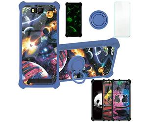 Aroepurt Coque pour Logicom Le Wave Coque Compatible avec Logicom Le Wave Coque Étui [avec Trempé 9H Protection D'écran] Case Support de Bague PC + Silicone YGL-XQ