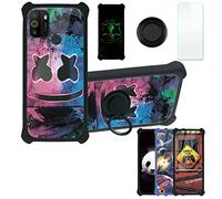 Aroepurt Coque pour logicom Solar Coque Compatible avec logicom Solar Coque Étui [avec Trempé 9H Protection D'écran] Case Support de Bague PC + Silicone YGH-BQ