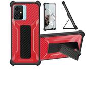 Aroepurt Coque pour Oscal Tiger 10 Coque Étui Case Cover Hybride [avec Protection d'écran en Verre trempé] [Support magnétique Pliable] [givré résistant aux Empreintes digitales] Rose