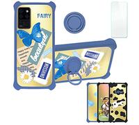 Aroepurt Coque pour Oukitel C21 Coque Compatible avec Oukitel C21 Coque Étui [avec Trempé 9H Protection D'écran] Case Support de Bague PC + Silicone DJL-HDX