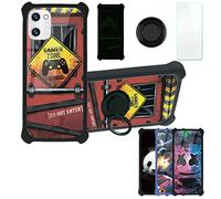 Aroepurt Coque pour Umidigi C1 Max Coque Compatible avec Umidigi C1 Max Coque Étui [avec Trempé 9H Protection D'écran] Case Support de Bague PC + Silicone YGH-JGP