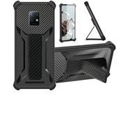 Aroepurt Coque pour ZTE Nubia Red Magic 7S Pro Coque Étui Case Cover Hybride [avec Protection d'écran en Verre trempé] [Support magnétique Pliable] [givré résistant aux Empreintes digitales] Noir