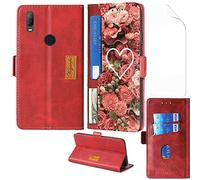 Aroepurt Flip Coque Compatible avec ESSENTIELB HEYou 40 Coque Etui Housse + Film Protecteur Protection Protection Housse en Cuir PU, Fonction de Support CPT-HXH