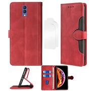 Aroepurt Flip Coque Compatible avec ESSENTIELB HEYou 50 Coque Etui Housse + Film Protecteur Protection Protection Housse en Cuir PU, Fonction de Support CM-Hong