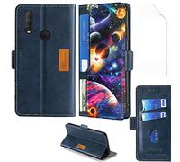 Aroepurt Flip Coque Compatible avec ESSENTIELB HEYou 60 Coque Etui Housse + Film Protecteur Protection Protection Housse en Cuir PU, Fonction de Support CPT-XQ