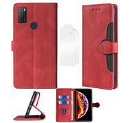 Aroepurt Flip Coque Compatible avec ESSENTIELB HEYou 70 Coque Etui Housse + Film Protecteur Protection Protection Housse en Cuir PU, Fonction de Support CM-Hong