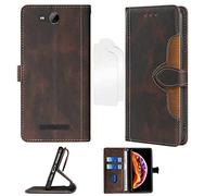 Aroepurt Flip Coque Compatible avec Logicom Le Swipe Coque Etui Housse + Film Protecteur Protection Protection Housse en Cuir PU, Fonction de Support CM-ZONG