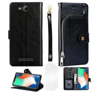 Aroepurt Flip Coque Compatible avec Logicom Le Swipe Coque Etui Housse + Film Protecteur Protection Protection Housse en Cuir PU, Fonction de Support LLB-HEI