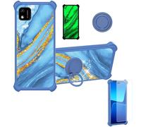 Aroepurt KONROW Star 55 Coque Compatible avec KONROW Star 55 Coque Étui [avec Trempé 9H Protection D'écran] Case Support PC + Silicone JSL-LDL