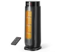 Aroeve Chauffage d'appoint, PTC 2000W Chauffage Electrique, 4 Modes dont Éco, Oscillation 90°, Minuterie 24H, Télécommande, Puissant et Silencieux avec, Protection contre Surchauffe et Chute pour la M