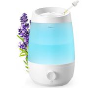 AROEVE Humidificateur d'air, 2,5L Humidificateur d'air Chambre, 250 ml/h, 25H Diffuseur d’Huiles Essentielles, Arrêt Automatique, 25 dB Silencieux pour Bébés et Plantes, Blanc