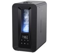 AROEVE Humidificateur d'Air Chambre Top-Fill, 5L Ultrasonique Brume Froide avec Diffuseur Aromes, Hygrostat Intelligent, Veilleuse, 50H/25dB Silencieux pour Bureau Bébé Plantes