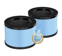AROEVE Lot de 2 Filtres de Remplacement True HEPA DH-JH12, Filtre 4-en-1 avec Charbon Actif Haute Efficacité et Préfiltre - Capture poils, poussière, fumée, pollen, odeurs et COV-Durée de vie 12 mois