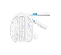 AROEVE Raquette Electrique Insectes pliable 4000V Attraction par lumière bleue, deux modes, Batterie 1500mAh Parfait pour Maison, Bureau, Jardin, Terrasse, Camping
