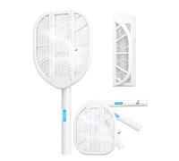 AROEVE Raquette Electrique Insectes pliable 4000V Attraction par lumière bleue, deux modes, Batterie 1500mAh Parfait pour Maison, Bureau, Jardin, Terrasse, Camping