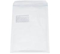 aroFOL 2 poches fvaf000514 Bulles numéro 4 avec fenêtre, 100 Pièces Blanc 180 x 265 mm