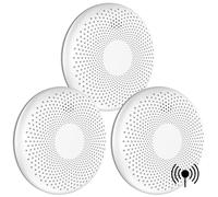 Aroha Link Détecteur Combiné avec Fumée et Monoxyde de Carbone Interconnecté - Batterie de 10 Ans - Alarme Incendie & Détecteur de CO Connecte - 3 pièces
