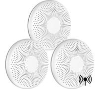 Aroha Link Détecteur Combiné avec Fumée et Monoxyde de Carbone Interconnecté - Batterie de 10 Ans – Alarme Incendie & Détecteur de CO Connecte - 3 pièces