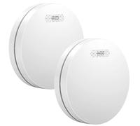 Aroha Safety Pro - Détecteur de Fumée - Batterie 10 Ans - Design Extra Fin - Lot de 2