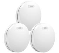 Aroha Safety Pro Détecteur de Fumée - Batterie de 10 Ans - Alarme Incendie - 3 pièces