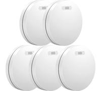 Aroha Safety Pro Détecteur de Fumée - Batterie de 10 Ans - Alarme Incendie - 5 pièces