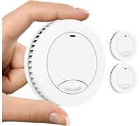 Aroha Safety Pro Mini Détecteur de Fumée - Batterie de 10 Ans - Alarme Incendie - 2 pièces