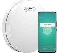 Aroha Smart Connect Détecteur de Fumée Connecté - Batterie de 10 Ans - Alarme Incendie WiFi Avec Smart Life & Tuya