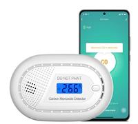 Aroha Smart Connect Détecteur de Monoxyde de Carbone Connecté - Batterie de 10 Ans - Detecteur Monoxyde Carbone WiFi avec Tuya & Smartlife App