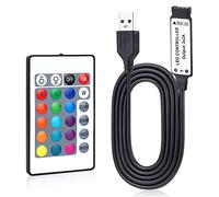 Aroidful 1m USB DC 5V inline Contrôleur infrarouge et 24 touches Contrôleur sans fil pour 5050 3528 RGB bande lumineuse