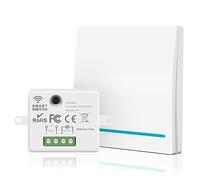 Aroidful Kit d'interrupteur d'éclairage sans fil, contrôleur RF 433MHZ avec télécommande, interrupteur d'éclairage à distance 240 Volt, pas de câblage