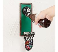Arola Ouvre-Bouteille Magnétique en Boule de Billard, Ouvre-Bouteille Mural Amovible en avec Collecteur de Bouchons, Cadeau pour les Amateurs de Billard, Les Amateurs de Bière et les Hommes.