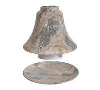 Aroma Candle Accessories Abat-jour avec plateau en verre effet marbre Grigio Décoration d'intérieur